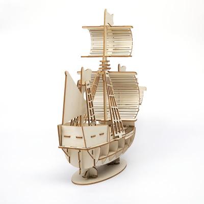 China Folk Three-Dimensional Wooden Model Toy Decoration Cruise Ship Cargo Assembly Art Diy 3d Wooden Puzzle Opens Ornaments for sale