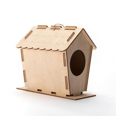 China China Factory Price Brand New Customized Bird House Gift Arts Wooden Crafts for sale