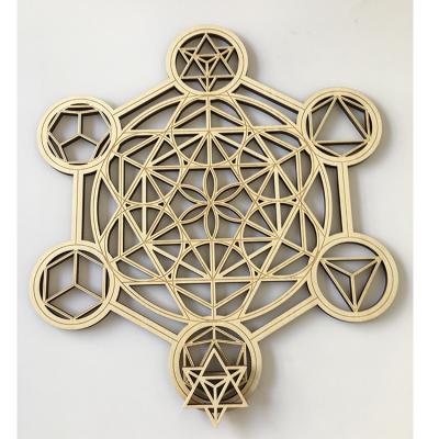 China China Hot Sale Product Precision Laser Cutting Wood Laser Engraved Industrial Wood Flower Artwork Laser Cutting for sale