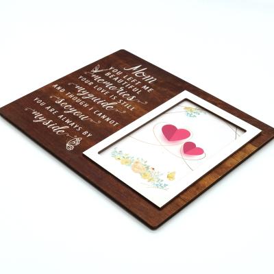 China Manufacturer Wholesale Customized Wooden Picture Frame Side Coconut Tree Eco-friendly Home Decoration for sale