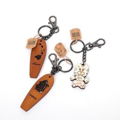 China China Wholesale High Quality Custom Eco-Friendly Engraved Wood Key Chain Accessories for sale