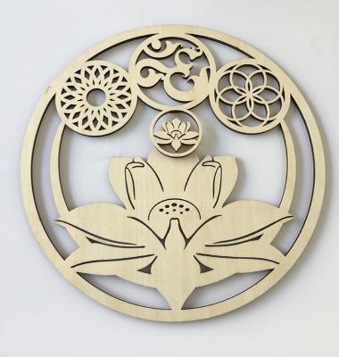 China China New Style Laser Cutting Precision Laser Cutting Wood FlowerIndustrial Art Laser Cut for sale