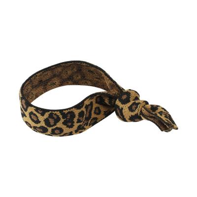 China XUFANG 2021 fashion women fashion leopard hair bands girls yoga twist hair ties rainbow hair accessories for sale