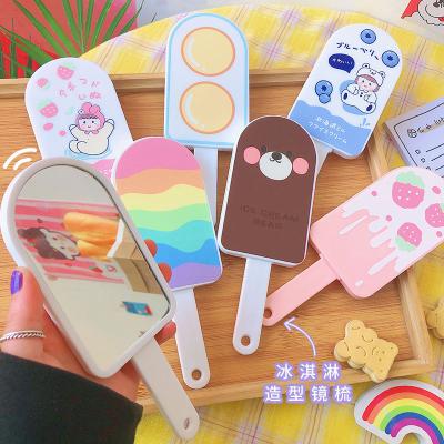 China Mirror Comb Set For Girls XUFANG Cartoon Handheld Mirror Makeup Wholesale Creative Children's Mirror Comb Set Straight Hair Comb For Girls for sale