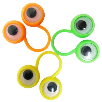 China XUFANG 2022 New Fashion Children Rings Creative Wholesale Cute Cartoon Eyes Big Plastic Open Rings for sale