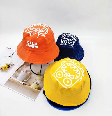 China 2022 New Arrival Fashion Boys And Girls XUFANG Image Cute Cartoon Fisherman Caps Printed Children Bucket Hats for sale