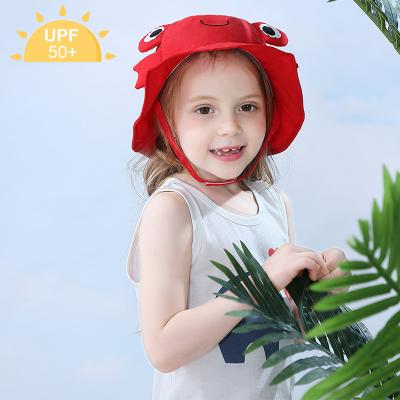 China Wholesale XUFANG New Fashion Casual Child Covers Summer Beach Sunshade Baby Hat Kids Cartoon Sun Protection Bucket Hats Anti-UV for sale