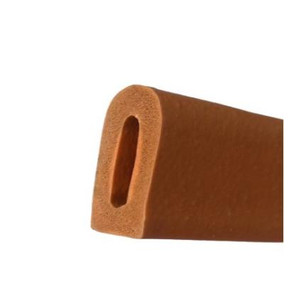 China Custom Size Silicone Foam Strip Extruded Round/square Flat Silicone Sponge Foam Rubber Seal Strip for sale