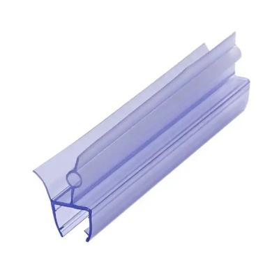 China PVC Waterproof Sealing Strip for Plastic Bathroom Shower Hotel Tempered Door Fitting for sale