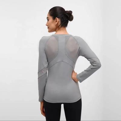 China Wholesale High Quality Breathable Ladies Gym Clothing Long Sleeve Fitness Tops For Women for sale