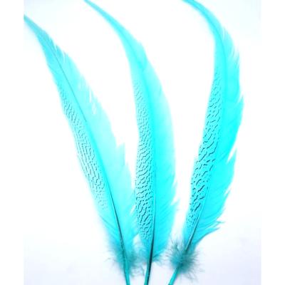 China Decorations Wholesale Cheap Dyed White Silver Decorative Pheasant Feather for sale