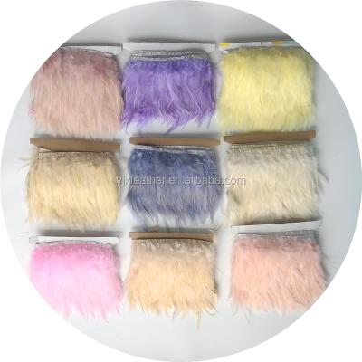 China China Wholesale Chicken Feather Feather Decorations Fringe Cheap Feather Fringe Trim for sale