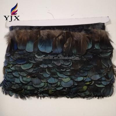 China Wholesale Natural Lady Amherst Pheasant Feather Fringe 1-5cm Natural Pheasant Feather Fringe Trim for sale