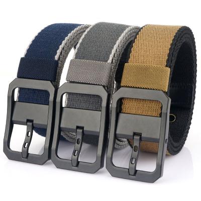 China New Pin Buckle Comfortable Adjustable Canvas Belt For Men Youth Removable Adjustable Pants Jeans Belt Custom LOGO for sale