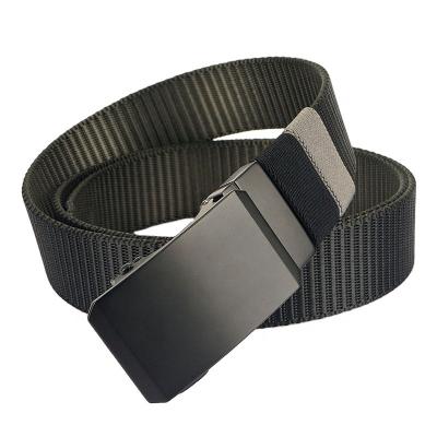 China 2023 New Design Wide Sided Webbing Adjustable Men's Nylon Belt With Automatic Buckle 1.34