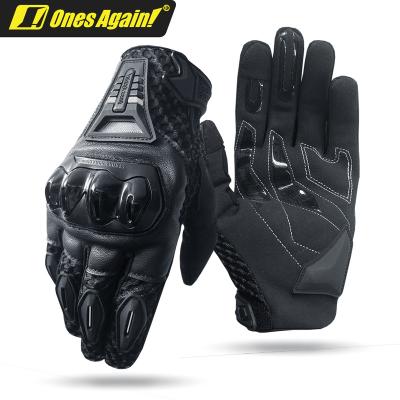 China Five Fingers Ones Still MG07 SP2 Genuine Leather Motocross Gloveshighway Auto Motorcycle Sports Racing Waterproof Long White Black for sale