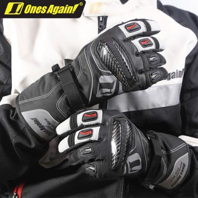 China Touch Screen SP2 Motocross Auto Motorcycle Gloveshighway Sports Genuine Leather Racing Genuine Leather Waterproof White Long Black White for sale