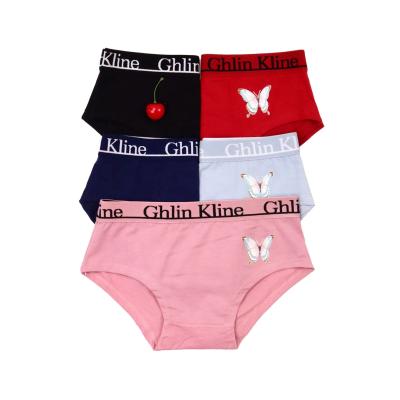 China breathable private label underwear celana dalam cotton butterfly plain panties for women 2021 panties for sale