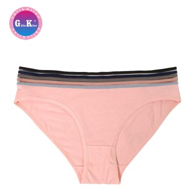 China Ghlin Kline Antibacterial Elastic Striped Panties, New Design Women's Panties In Solid Color Cheap Discount for sale