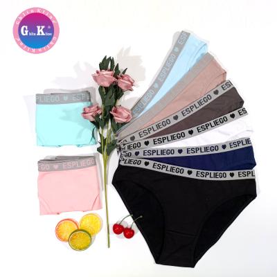 China New Breathable Klein Girls Green Underwear With 40 Comb Cotton Cotton Fall/Winter Thin Underwear for sale