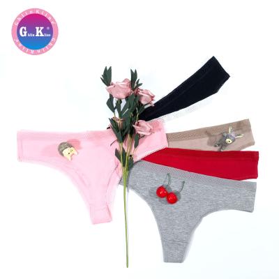 China European And American Female Cotton Underwear Sense Low Waist Thong T Pants Breathable Pants for sale