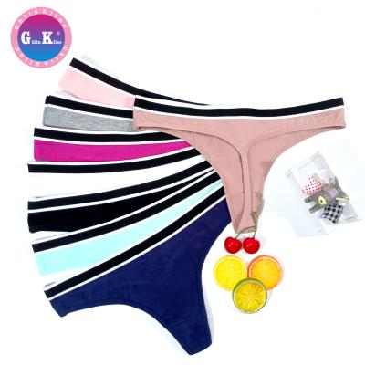 China Anti-static girls' t-line panties are made of 40 combed cotton stretch panties for sale