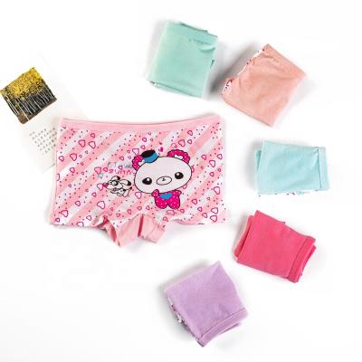 China Girl Cotton Briefs Breathable Cute Printed With A Pattern Decorated Little Girl Cotton Boxer Daily Sustainable Pants for sale