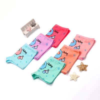 China Fashionable Thermal Girls And Cute Boxers Underwear Little Girl Animal Print Panties Breathable Cotton Briefs 6 PCs A Set for sale