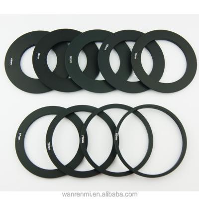 China Black aluminum adapter ring 49-82MM for cokin p for sale