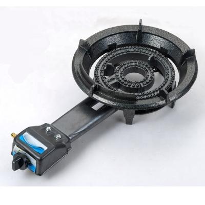 China Mini Cast Iron Heavy Duty Portable Auto Ignition Small Cast Iron Burner Outdoor Rise Camping Gas Stove for sale