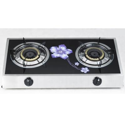 China New Hotel Supply Chinese Style Rice Flower Tabletop Installation Burner Style Gas Cooker Indoor Cooking Stove for sale