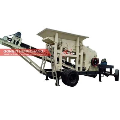 China Construction Concrete Cement Rock Mobile Stone Lime Crushing Plant for sale