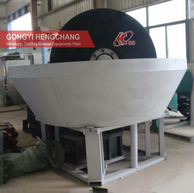 China Grind Gold And Silver Wet Pan Mill Gold Grinding Machine For Rock Gold Processing For Sale for sale