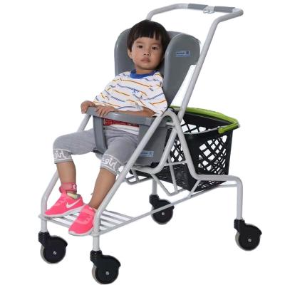 China Factory New Style Promotional Unveiling Hypermarket Children's Trolley Shopping Trolley With 4 Inch Wheel For Children Trolley Trolley for sale