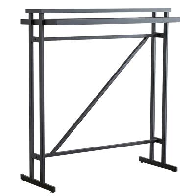 China Customized multi-function clothing store display rack parallel bar rack single-sided hangers on both sides of the side landing hanging rack for sale