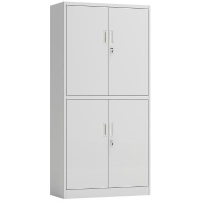 China Wholesale Customized Office Filing Cabinet Iron Sheet Folder Four Door Data Drawer Single Sided With Lock Folding File Cabinet for sale