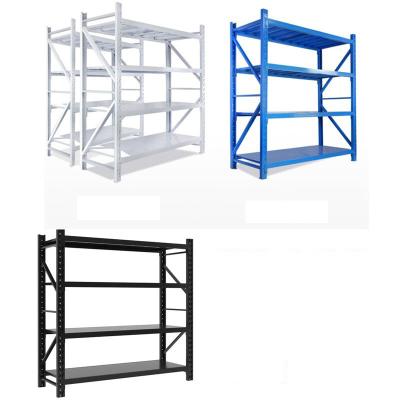 China Cheap Corrosion Protection Iron Warehouse Rack Under Adjustable Basket And Decor Storage Shelf for sale