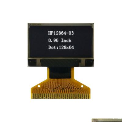 China 0.96 Inch OLED 128x64 Dot Matrix FPC Connection OLED LCD Display 26.70 x 19.26 x 1.41 mm for sale