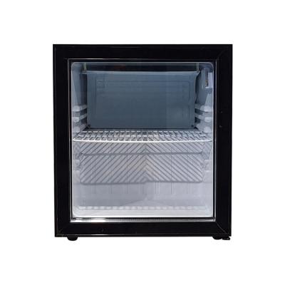 China New 52L Single-temperature Clear Glass Door Mini Bar Beverage Display Fridge With CE for sale