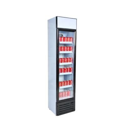 China Single-temperature Meisda 145L Slim Upright Energy Drink Beer Display Fridge Without Sticker for sale