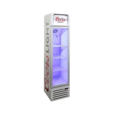 China Wholesale 135L Upright Large Capacity LED Commercial Refrigerator Glass Door Drinks Food Display Refrigeration Equipment for sale