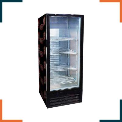 China Popular Single-temperature 235L Refrigeration Equipment R600a Display Cooler Upright Air Cooling for sale