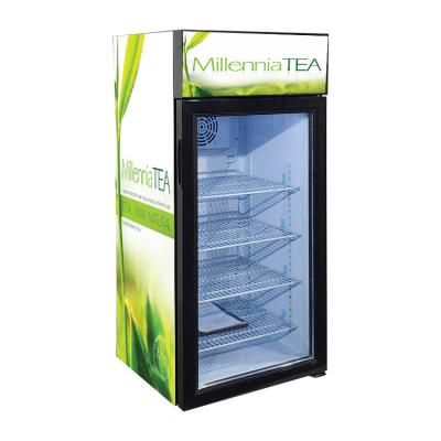 China Single-temperature Meisda 106L upright display beverage or chocolate showcase cooler for sale