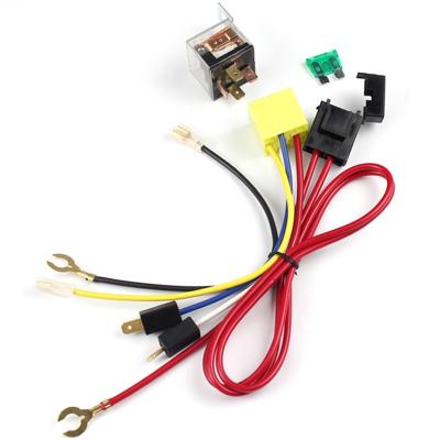 China Copper FARBIN Air Horn relay wire harness Kit 12V 80 AMP for Car Truck Motorcycle (Relay 4 pin Single Horn Wiring Harness, 12V) for sale