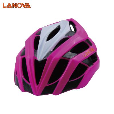 China Top Quality Lanova Safety In-mold PC+EPS Bicycle Bike Cycling Helmets For Adults With CE for sale