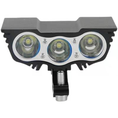 China Eagle Eye LED Headlight Auxiliary Lighting Projector With Yellow And White Headlight, Suitable For Motorcycle And Electric Vehicle Black for sale