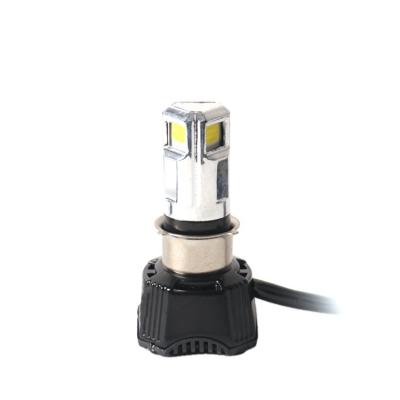 China Motorcycle Hot Sale P15D 12W 6500K Hi/Lo High Light Beam Motorcycle Electric Lamp Fog Driving DRL Headlight Led Bulb H6 P15D For Mot for sale