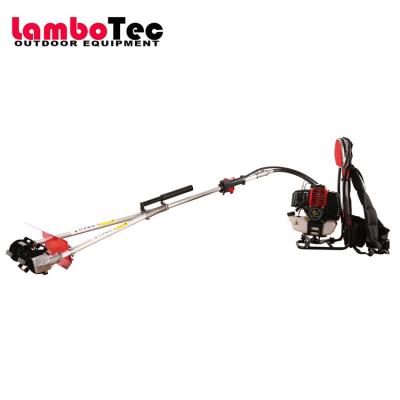 China 2-Stroke Lambotec Backpack 52cc Brush Cutter With Rotary Tiller Cultivator Attachment for sale