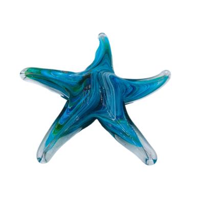 China China Art Glass Sea Animals in Murano Starfish Handmade Blown Animated Wholesale High Quality Exquisite Glass Sculpture for Home Decor for sale