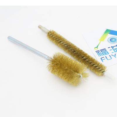 China TUBE POLISING Brass Filament Brush Twisted In Industrial Wire Brush Deburring Brush for sale